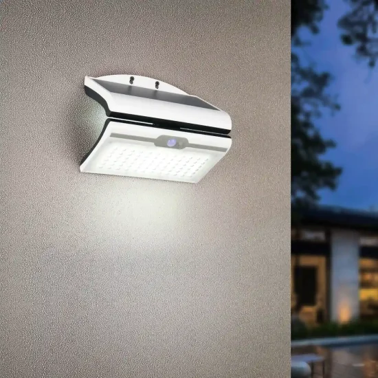 APPLIQUE SOLAIRE EXTÉRIEUR 5W 4000K CAPTEUR BASCULANT IP44 MACADAMIA