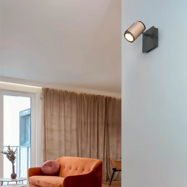 SPOT MURAL/PLAFONNIER GU10 MÉTAL COFFEE GIADA SPOT MURAL/PLAFONNIER GU10 MÉTAL COFFEE GIADA