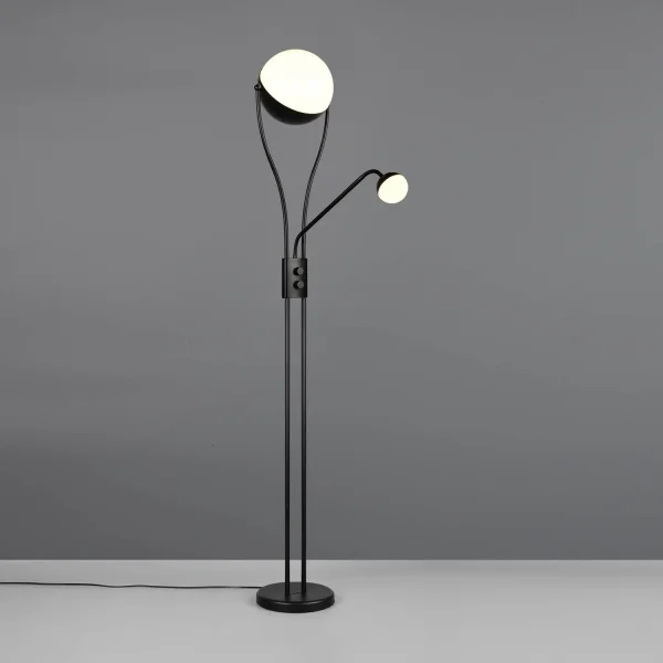 LAMPADAIRE LED 18W+3,8W 3000K MÉTAL NOIR CASCADE LAMPADAIRE LED 18W+3,8W 3000K MÉTAL NOIR CASCADE