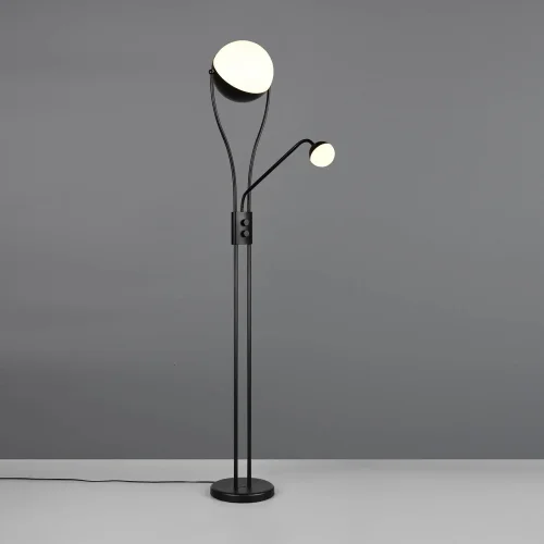 LAMPADAIRE LED 18W+3,8W 3000K MÉTAL NOIR CASCADE LAMPADAIRE LED 18W+3,8W 3000K MÉTAL NOIR CASCADE