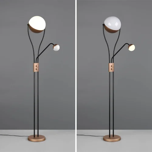 LAMPADAIRE LED 18W+3,8W 3000K MÉTAL COFFEE CASCADE LAMPADAIRE LED 18W+3,8W 3000K MÉTAL COFFEE CASCADE