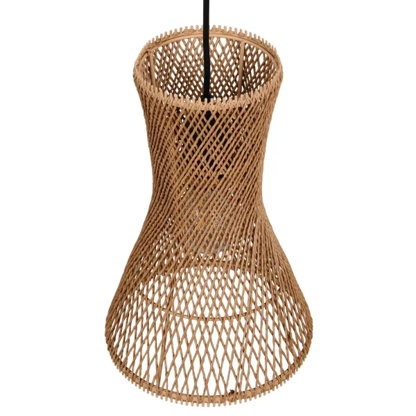 LAMPE SUSPENDUE E27 PAPIERGARN MARRON NAHELE LAMPE SUSPENDUE E27 PAPIERGARN MARRON NAHELE