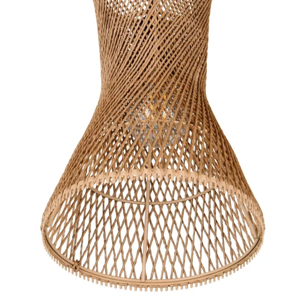 SUSPENSION 3 LUMIÈRES E27 PAPIERGARN MARRON NAHELE SUSPENSION 3 LUMIÈRES E27 PAPIERGARN MARRON NAHELE