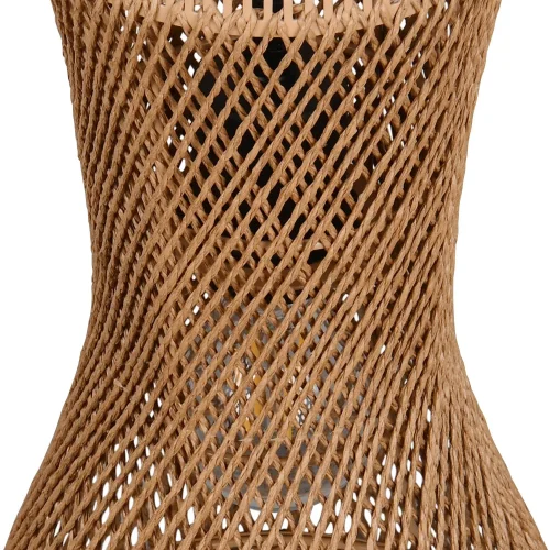 SUSPENSION 3 LUMIÈRES E27 PAPIERGARN MARRON NAHELE SUSPENSION 3 LUMIÈRES E27 PAPIERGARN MARRON NAHELE