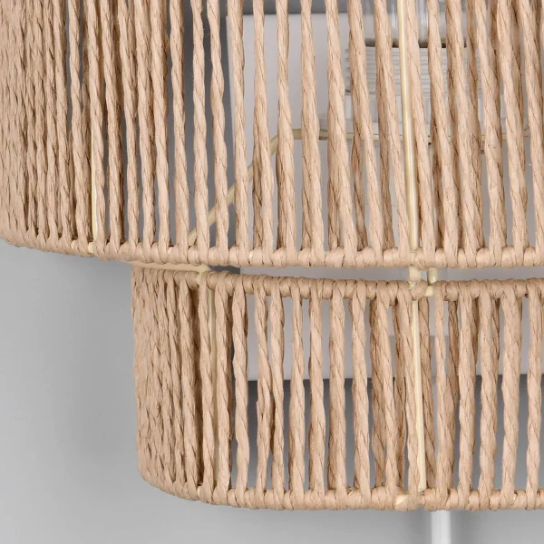 APPLIQUE MURAL E27 PAPIERGARN MARRON SELKIS