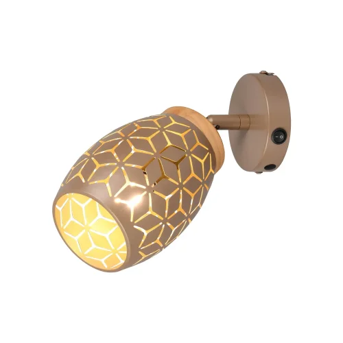 APPLIQUE MURAL 1 LUMIÈRE MÉTAL COFFEE E14 BIRKITA APPLIQUE MURAL 1 LUMIÈRE MÉTAL COFFEE E14 BIRKITA