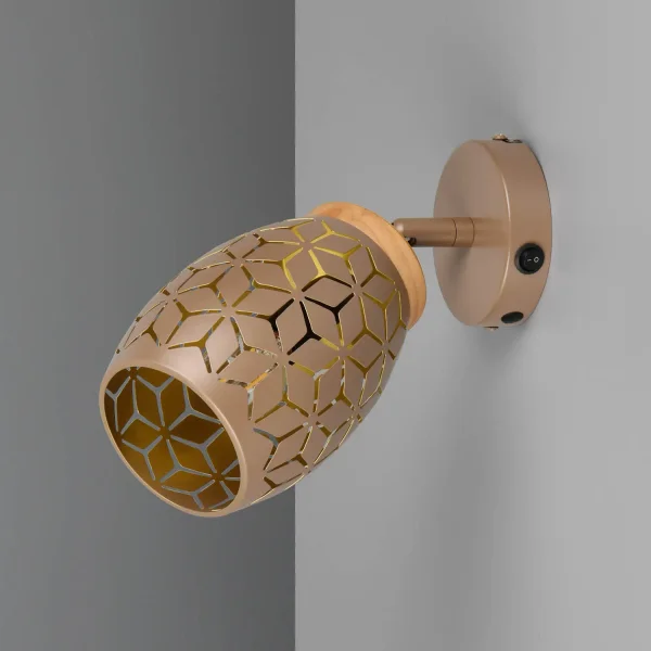 APPLIQUE MURAL 1 LUMIÈRE MÉTAL COFFEE E14 BIRKITA APPLIQUE MURAL 1 LUMIÈRE MÉTAL COFFEE E14 BIRKITA