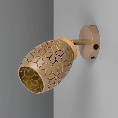 APPLIQUE MURAL 1 LUMIÈRE MÉTAL COFFEE E14 BIRKITA APPLIQUE MURAL 1 LUMIÈRE MÉTAL COFFEE E14 BIRKITA