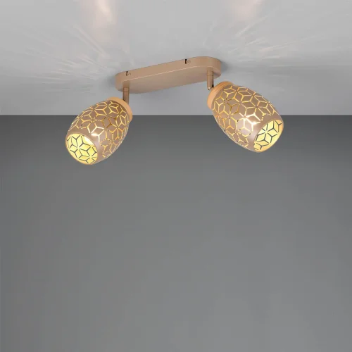 SPOT 2 LUMIÈRES PLAFOND/MUR MÉTAL COFFEE E14 BIRKITA SPOT 2 LUMIÈRES PLAFOND/MUR MÉTAL COFFEE E14 BIRKITA