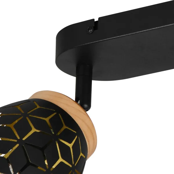 SPOT 2 LUMIÈRES PLAFOND/MUR MÉTAL NOIR E14 BIRKITA SPOT 2 LUMIÈRES PLAFOND/MUR MÉTAL NOIR E14 BIRKITA