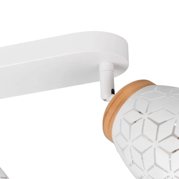 SPOT 4 LUMIÈRES PLAFOND MÉTAL BLANC E14 BIRKITA SPOT 4 LUMIÈRES PLAFOND MÉTAL BLANC E14 BIRKITA