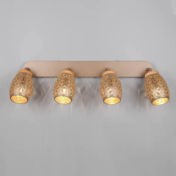 SPOT 4 LUMIÈRES DE PLAFOND MÉTAL COFFEE E14 BIRKITA SPOT 4 LUMIÈRES DE PLAFOND MÉTAL COFFEE E14 BIRKITA