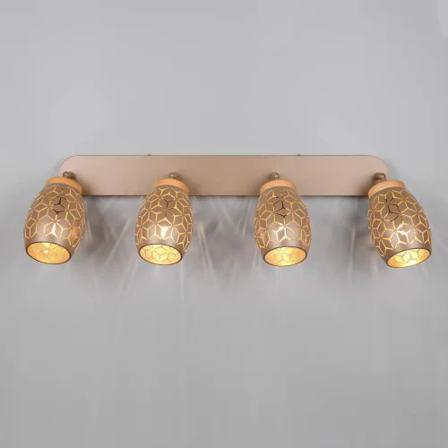 SPOT 4 LUMIÈRES DE PLAFOND MÉTAL COFFEE E14 BIRKITA SPOT 4 LUMIÈRES DE PLAFOND MÉTAL COFFEE E14 BIRKITA