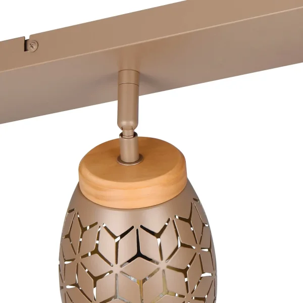 SPOT 4 LUMIÈRES DE PLAFOND MÉTAL COFFEE E14 BIRKITA SPOT 4 LUMIÈRES DE PLAFOND MÉTAL COFFEE E14 BIRKITA