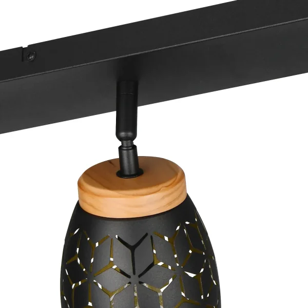 SPOT 4 LUMINAIRES DE PLAFON METAL NOIR E14 BIRKITA SPOT 4 LUMINAIRES DE PLAFON METAL NOIR E14 BIRKITA