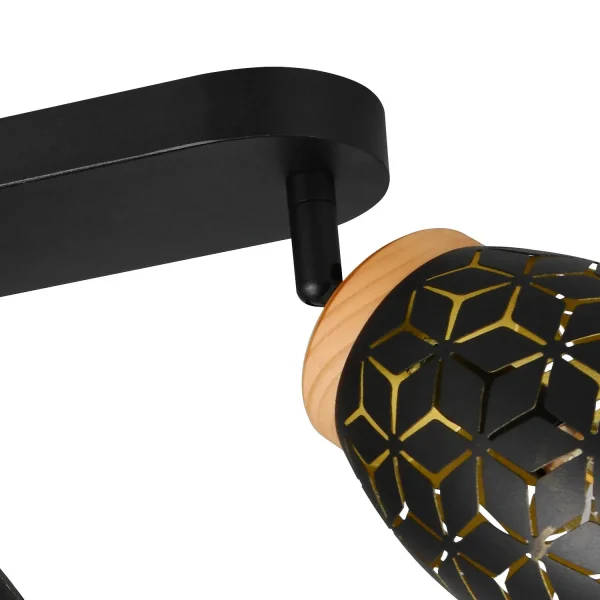 SPOT 4 LUMINAIRES DE PLAFON METAL NOIR E14 BIRKITA SPOT 4 LUMINAIRES DE PLAFON METAL NOIR E14 BIRKITA