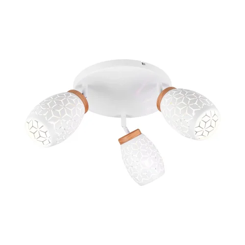 PLAFONNIER 3 LUMIÈRES MÉTAL BLANC E14 BIRKITA PLAFONNIER 3 LUMIÈRES MÉTAL BLANC E14 BIRKITA