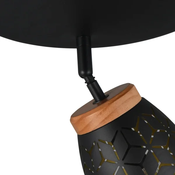 PLAFONNIER 3 LUMIÈRES MÉTAL NOIR E14 BIRKITA PLAFONNIER 3 LUMIÈRES MÉTAL NOIR E14 BIRKITA