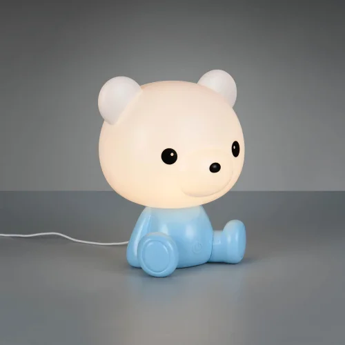 LAMPE DE TABLE LED 3W 3000K RGB OURSON BLEU LAMPE DE TABLE LED 3W 3000K RGB OURSON BLEU