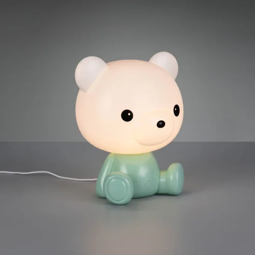 LAMPE DE TABLE LED 3W 3000K RGB OURSON VERT LAMPE DE TABLE LED 3W 3000K RGB OURSON VERT