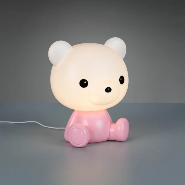 LAMPE DE TABLE LED 3W 3000K RGB OURSON ROSE LAMPE DE TABLE LED 3W 3000K RGB OURSON ROSE