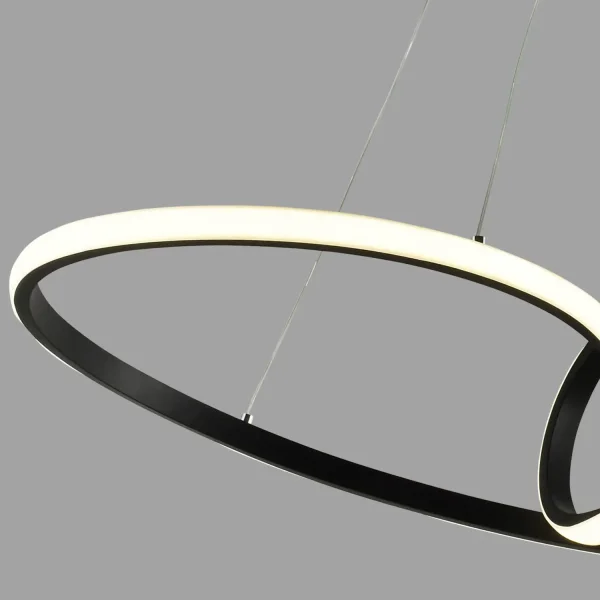 SUSPENSION LED 39W RÉGLABLE COULEUR/INTENSITÉ NOIR OLIMPO