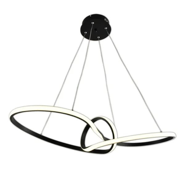 SUSPENSION LED 39W RÉGLABLE COULEUR/INTENSITÉ NOIR OLIMPO