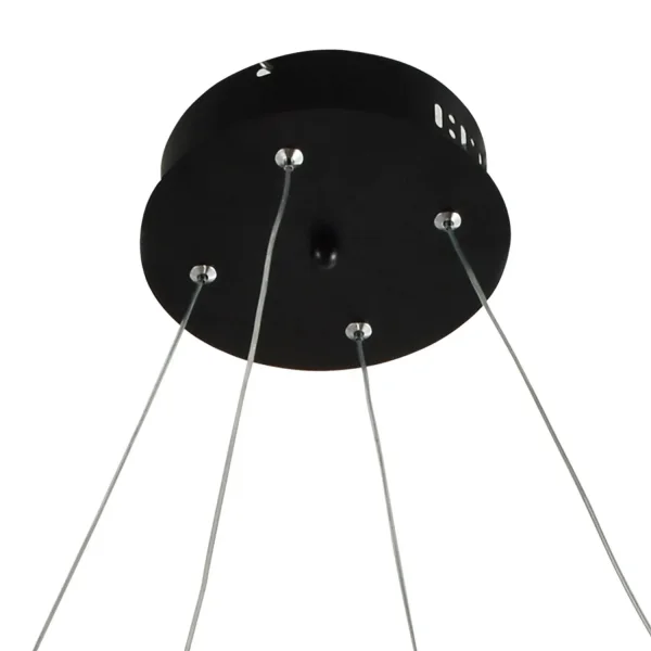 SUSPENSION LED 39W RÉGLABLE COULEUR/INTENSITÉ NOIR OLIMPO