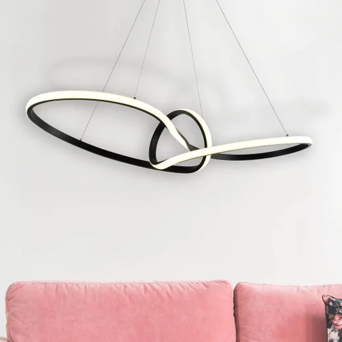 SUSPENSION LED 39W RÉGLABLE COULEUR/INTENSITÉ NOIR OLIMPO