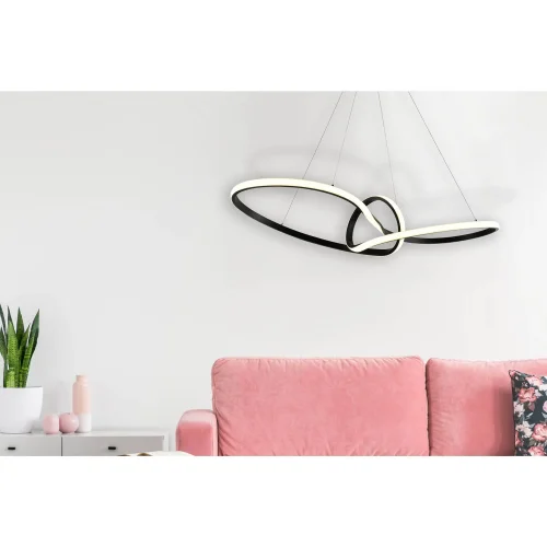 SUSPENSION LED 39W RÉGLABLE COULEUR/INTENSITÉ NOIR OLIMPO