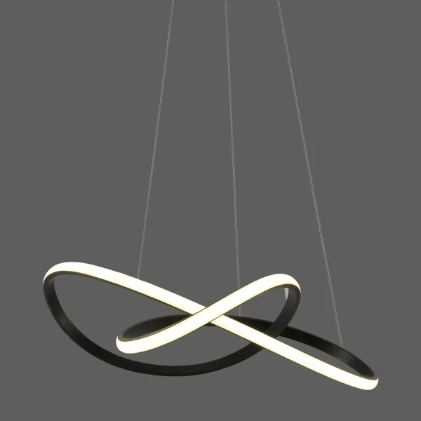 PLAFONNIER LED 39W 4000K À INTENSITÉ RÉGLABLE NOIR OLIMPO