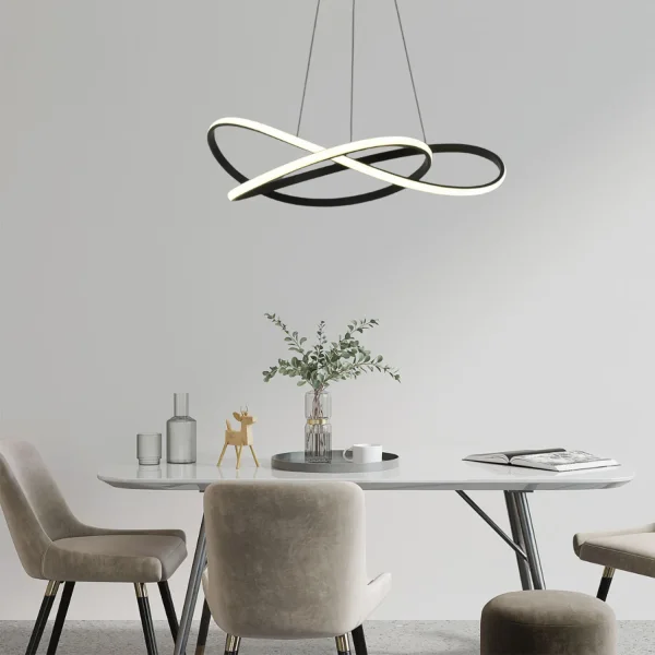 PLAFONNIER LED 39W 4000K À INTENSITÉ RÉGLABLE NOIR OLIMPO