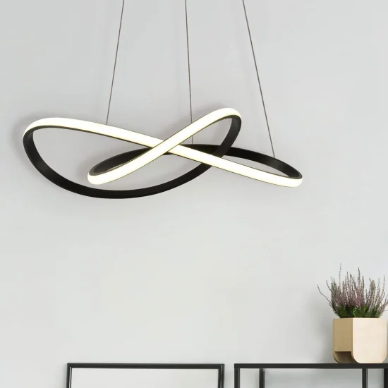 PLAFONNIER LED 39W 4000K À INTENSITÉ RÉGLABLE NOIR OLIMPO