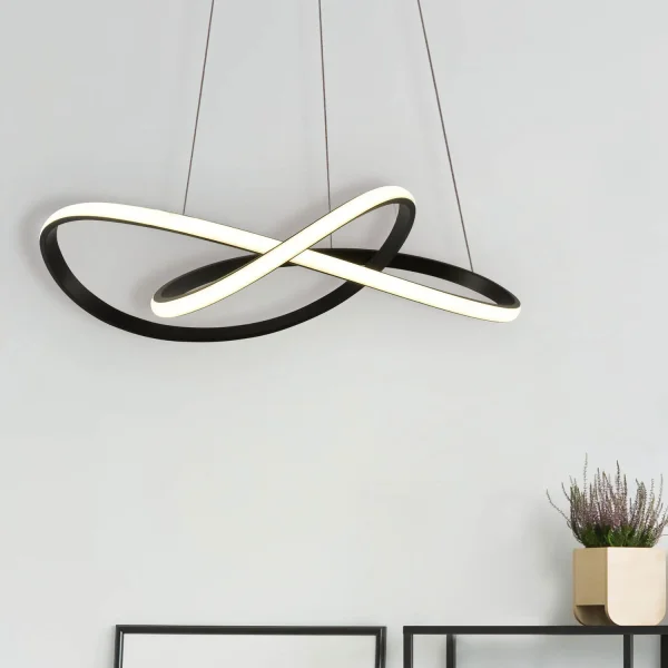 PLAFONNIER LED 39W 4000K À INTENSITÉ RÉGLABLE NOIR OLIMPO