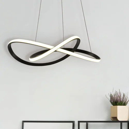 PLAFONNIER LED 39W 4000K À INTENSITÉ RÉGLABLE NOIR OLIMPO