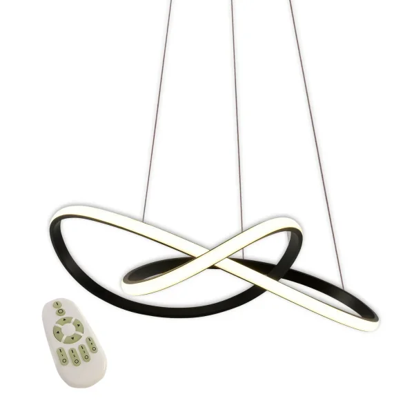 PLAFONNIER LED 39W 4000K À INTENSITÉ RÉGLABLE NOIR OLIMPO