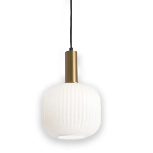 SUSPENSION 1 LUMIÈRE TULIPE BLANC OPAL Ø 20 E27 SHELBY