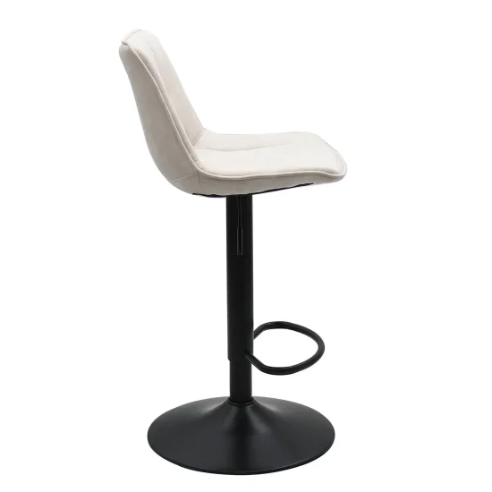 TABOURET HAWAII PIED NOIR TEXTILE BLANC VIEILLI 2