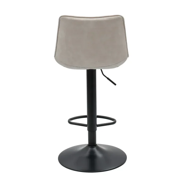TABOURET HAWAII PIED NOIR TEXTILE BLANC VIEILLI