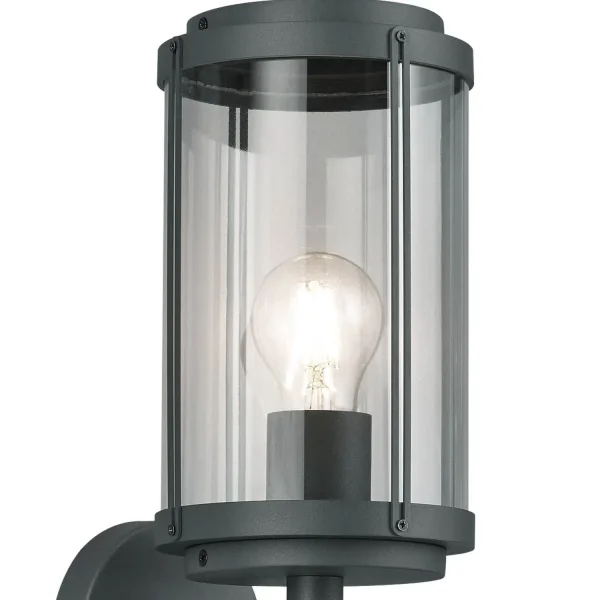 APPLIQUE EXTÉRIEURE E27 IP44 ANTHRACITE TRILLIUM