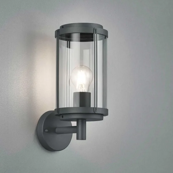 APPLIQUE EXTÉRIEURE E27 IP44 ANTHRACITE TRILLIUM