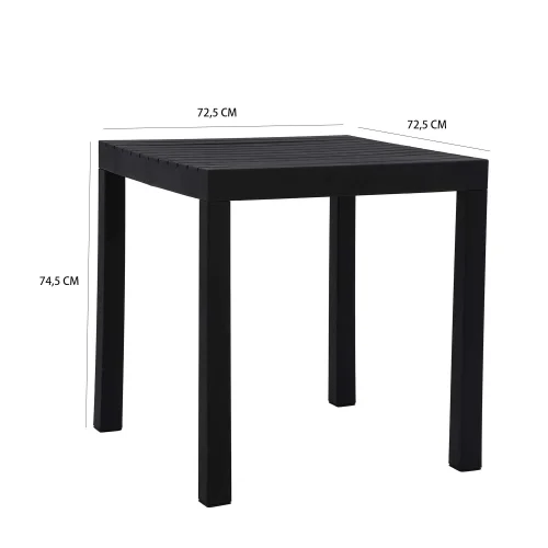 TABLE DE JARDIN ELVO NOIRE