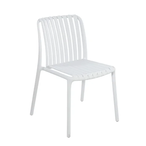 CHAISE DE JARDIN POLYPROPYLÈNE BLANC EOLIA