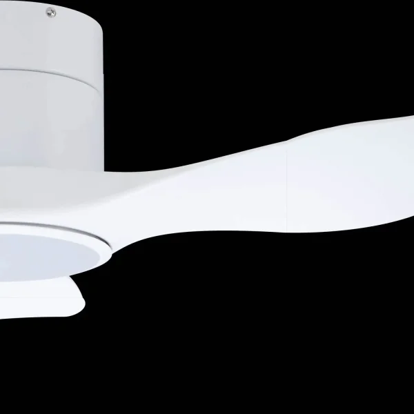 VENTILATEUR DE PLAFOND LED 18W 3 PALES RÉGLABLE BLANC ISELIN