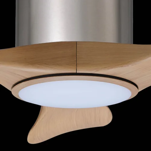 VENTILATEUR DE PLAFOND LED 18W 3 PALES RÉGLABLE NICKEL ISELIN