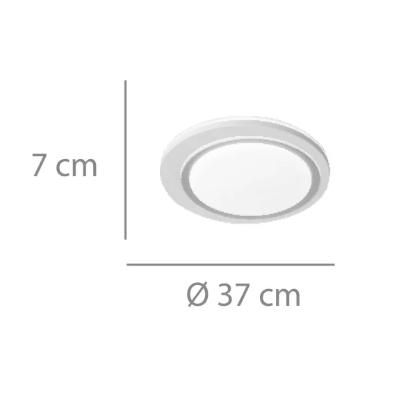 Plafonnier LED 35W Réglable Doré Blanc Lumira| Lúzete Plafonnier LED 35W Réglable Doré Blanc Lumira| Lúzete