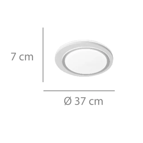 Plafonnier LED 35W Réglable Doré Blanc Lumira| Lúzete Plafonnier LED 35W Réglable Doré Blanc Lumira| Lúzete