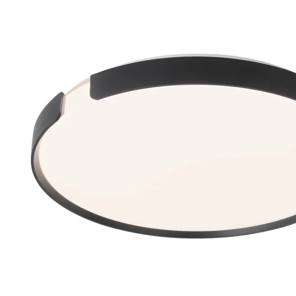 Plafonnier LED 53W Réglable Ø50cm Noir Nashville| Lúzete Plafonnier LED 53W Réglable Ø50cm Noir Nashville| Lúzete