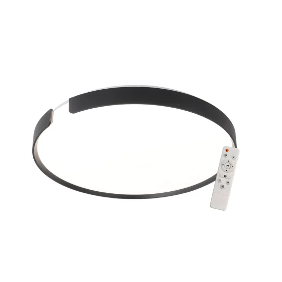 Plafonnier LED 53W Réglable Ø50cm Noir Nashville| Lúzete