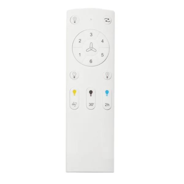 VENTILATEUR DE PLAFOND LED 24 W RÉGLABLE BLANC RIVERDALE